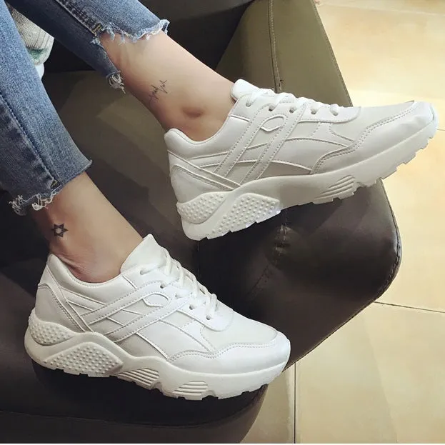 2017 Fashion Trainers Women Casual Shoes Air Mesh Grils Wedges Canvas Shoes Woman Tenis Feminino Zapatos Mujer No Logo