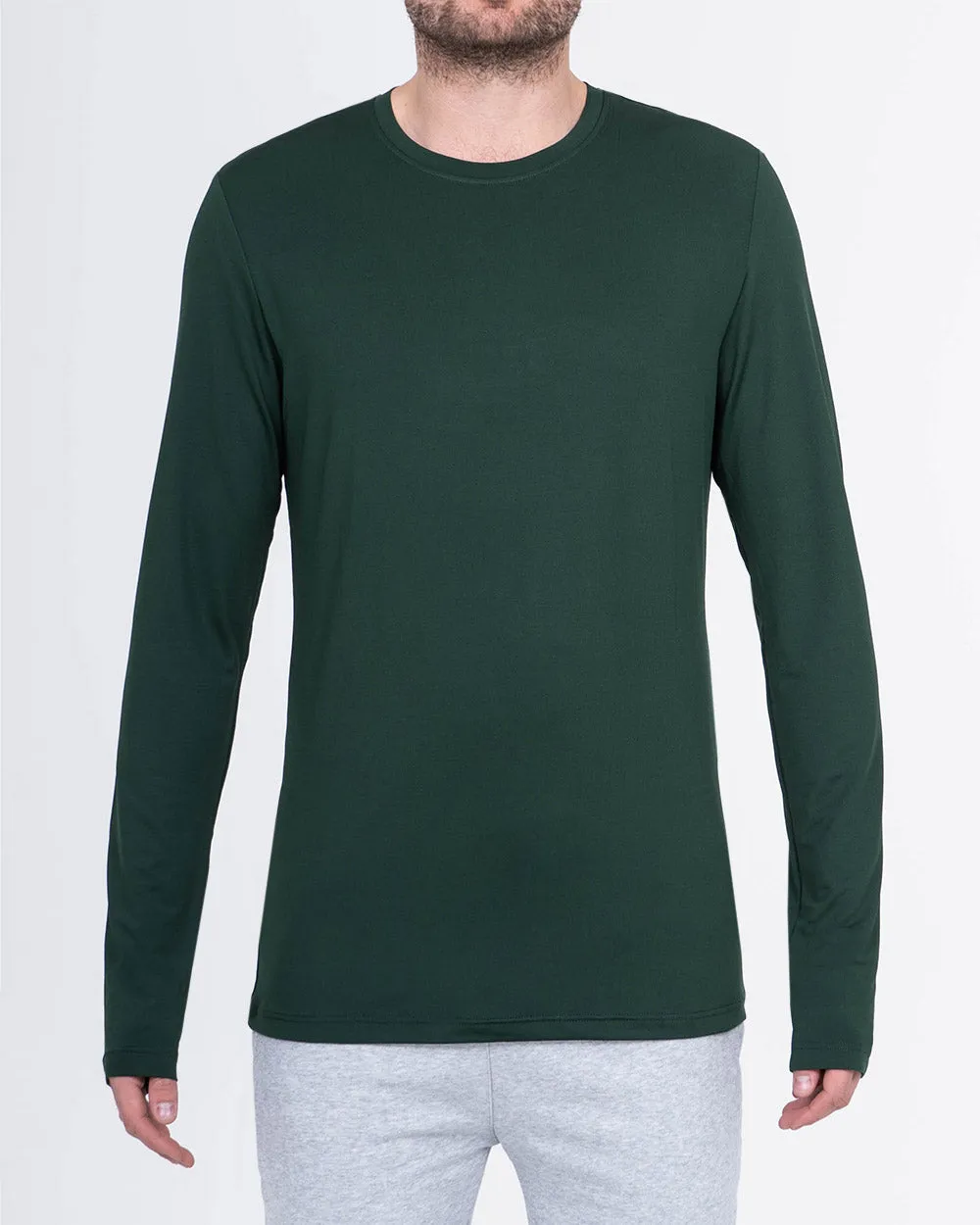 2t Long Sleeve Impact Training Top (dark green)