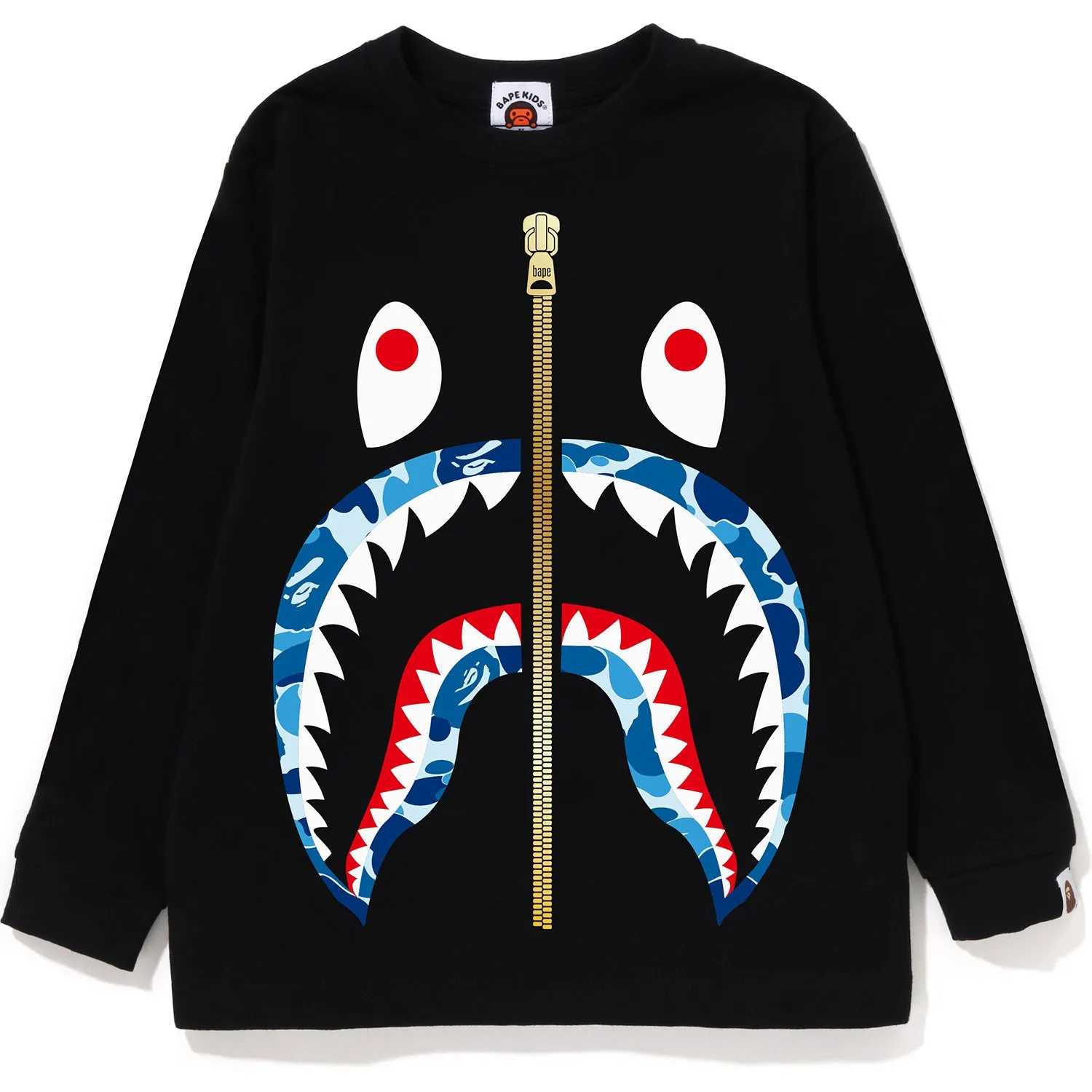 ABC CAMO SHARK L/S TEE KIDS