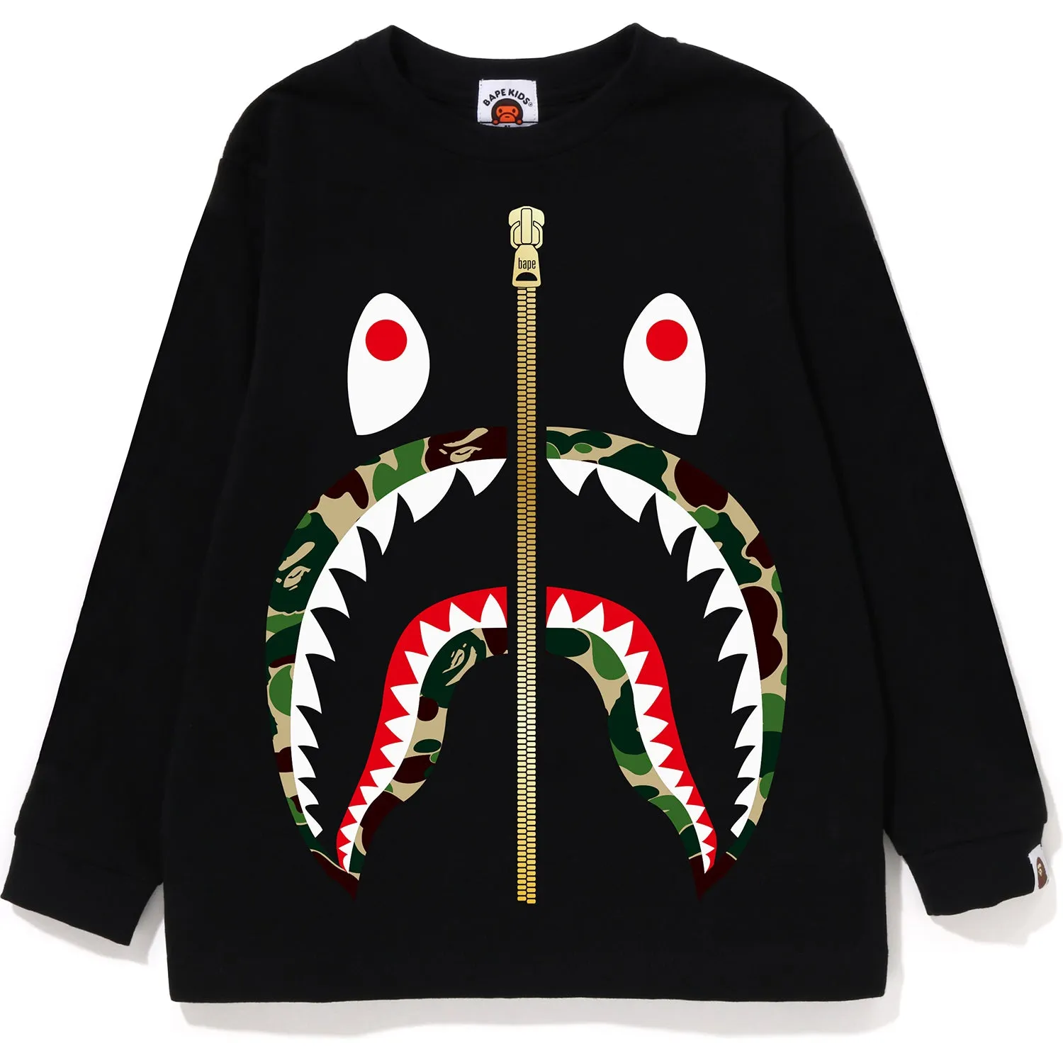 ABC CAMO SHARK L/S TEE KIDS