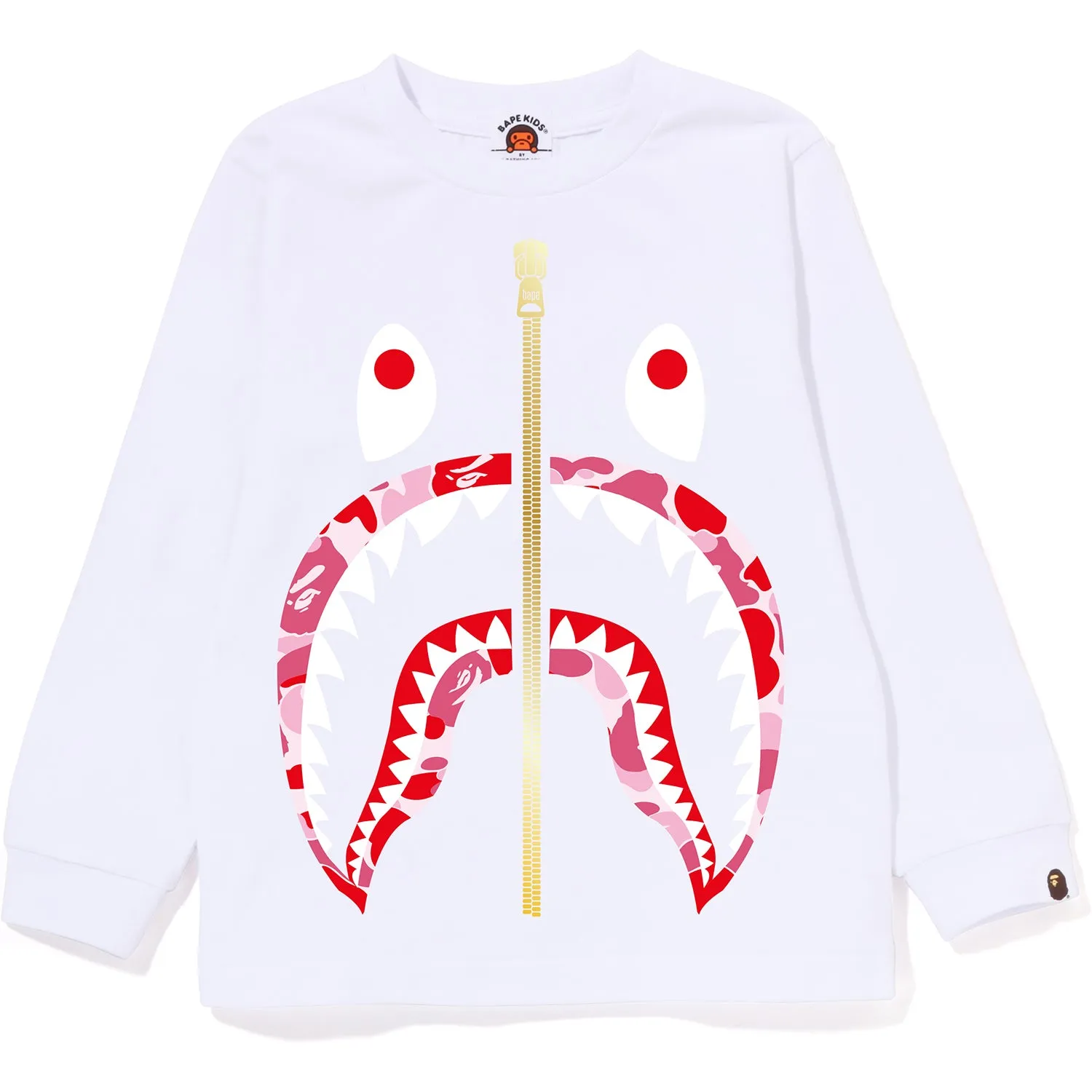 ABC CAMO SHARK L/S TEE KIDS