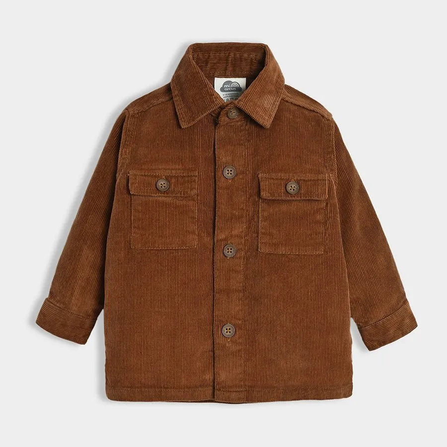 Adventure Corduroy Solid Shirt Brown