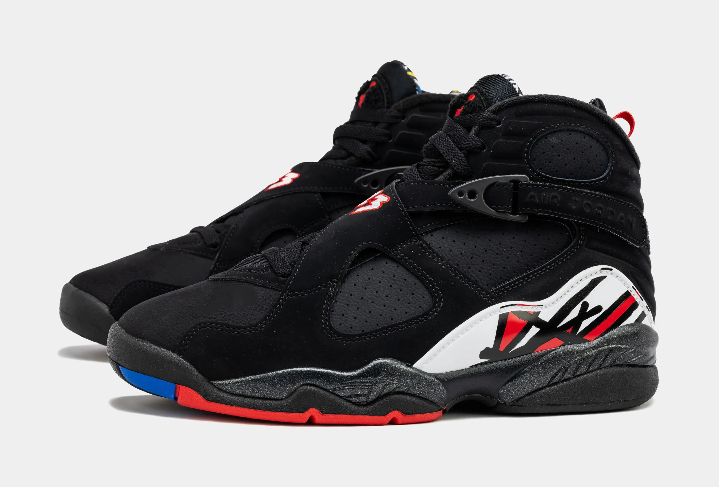 Air Jordan 8 Retro Playoffs Mens Lifestyle Shoes (Black)