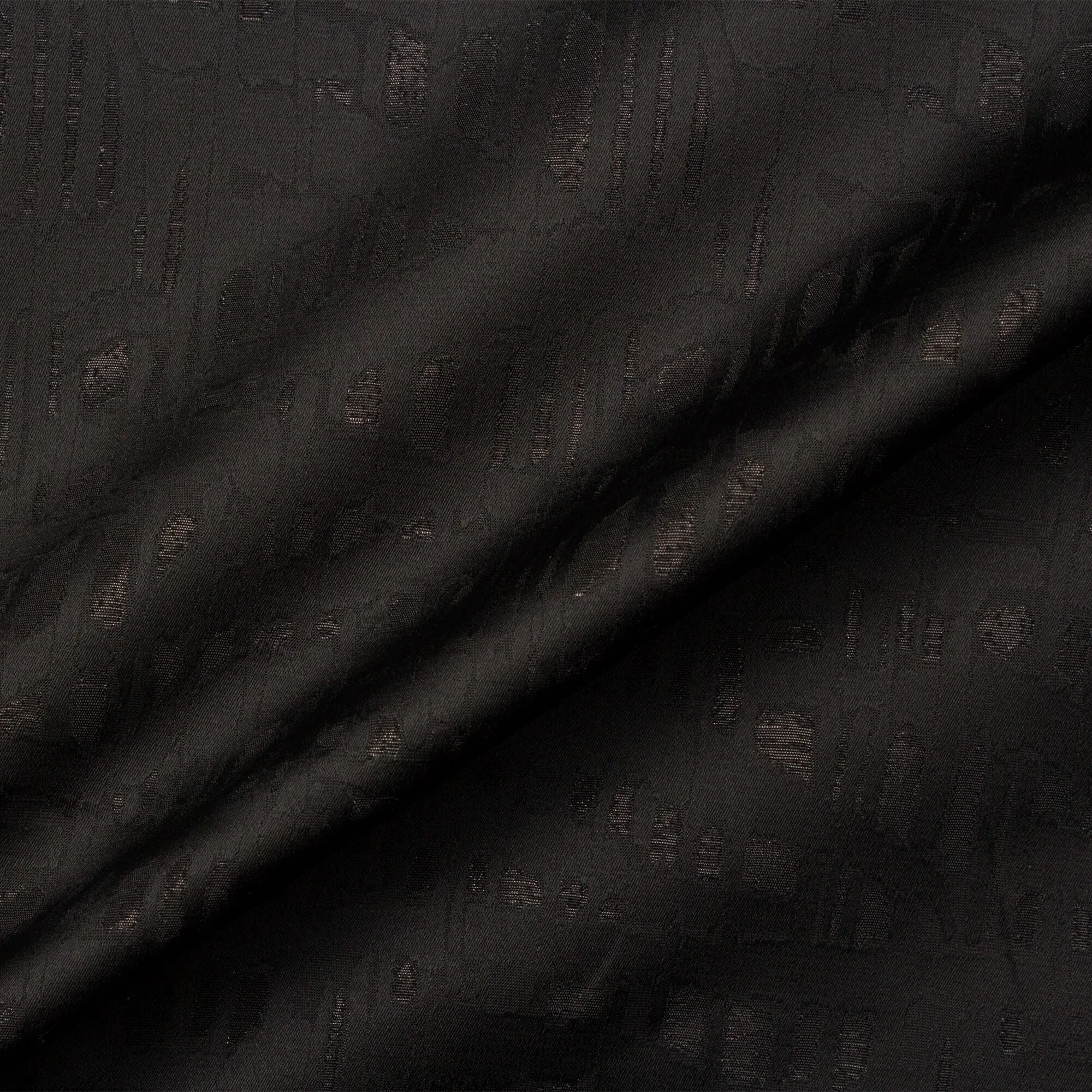 Black Cotton Jacquard Brocade