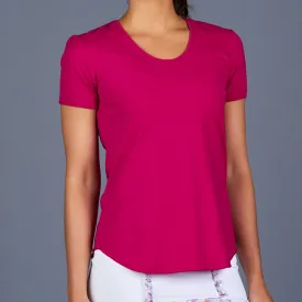 Boho Luxe T-Shirt Top (fuchsia)