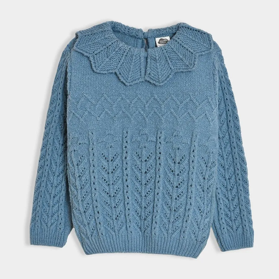 Bonjour Azure Knitted Sweater