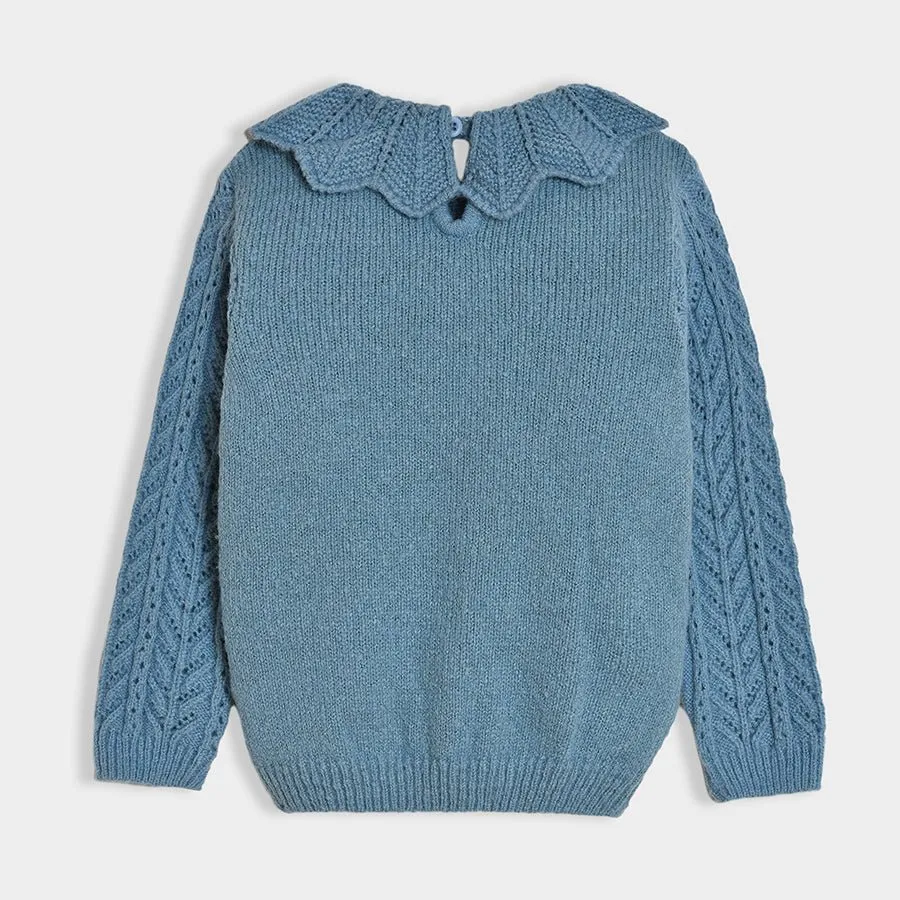 Bonjour Azure Knitted Sweater