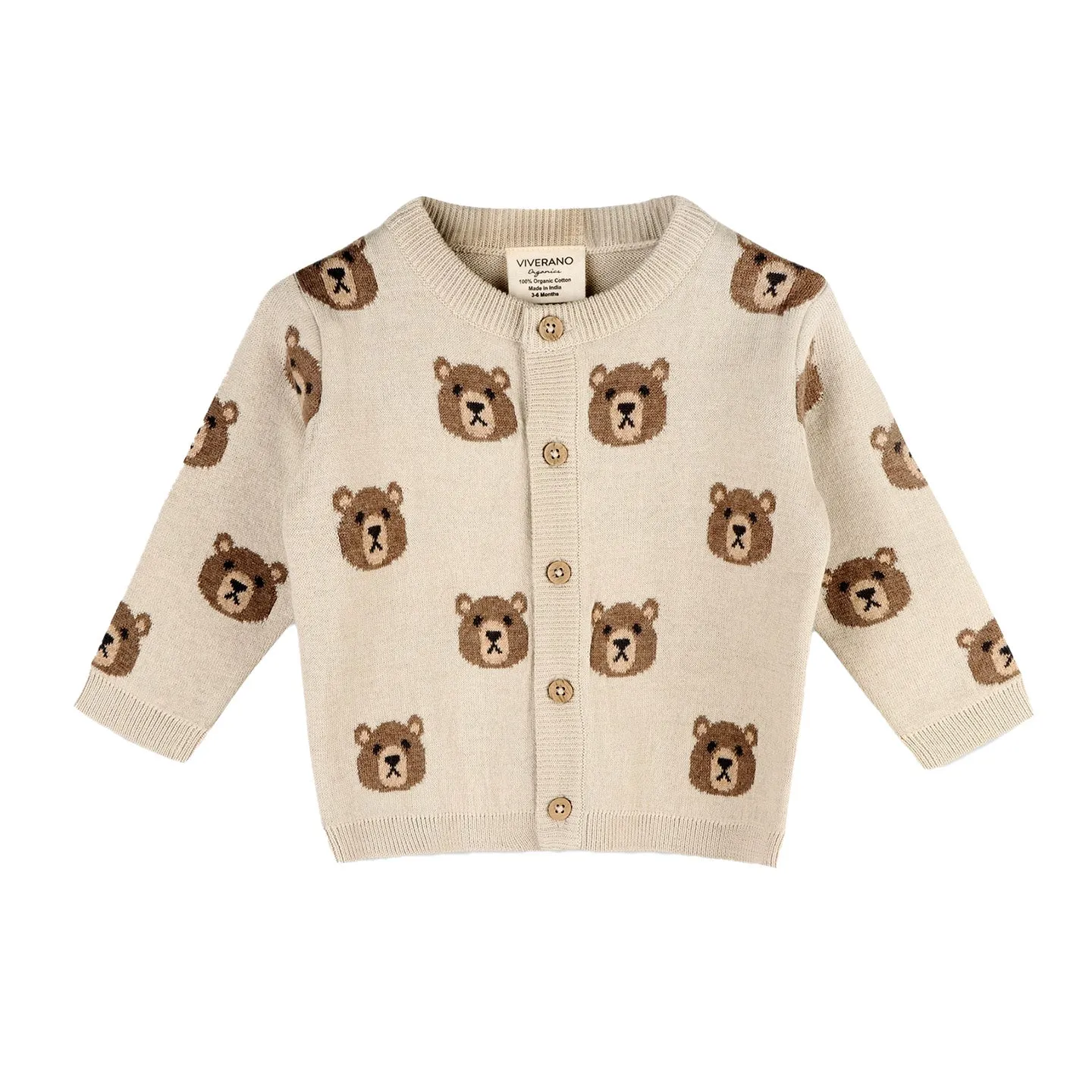 Brown Bear Cardigan Sweater