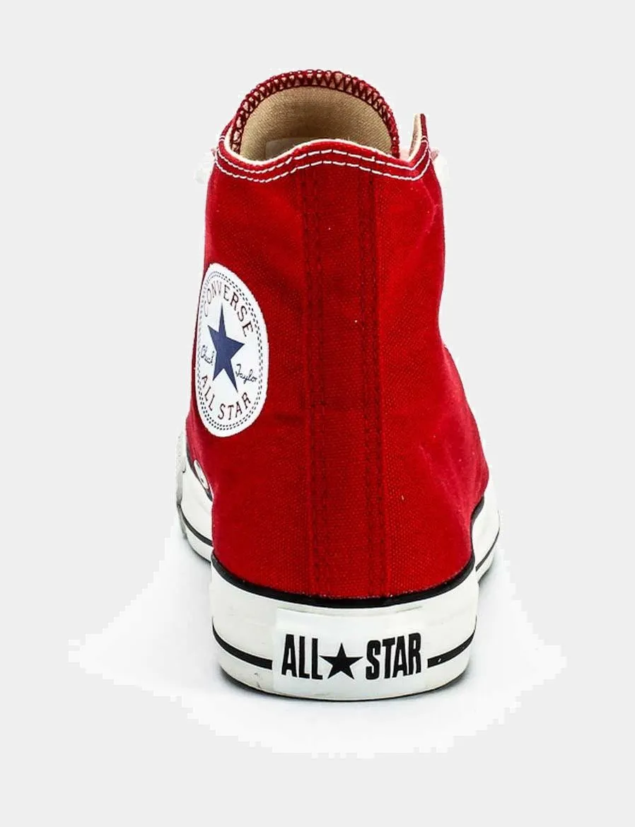 Chuck Taylor All Star Classic Colors High Solid Canvas Adult Lifestyle Shoe (Red/White)