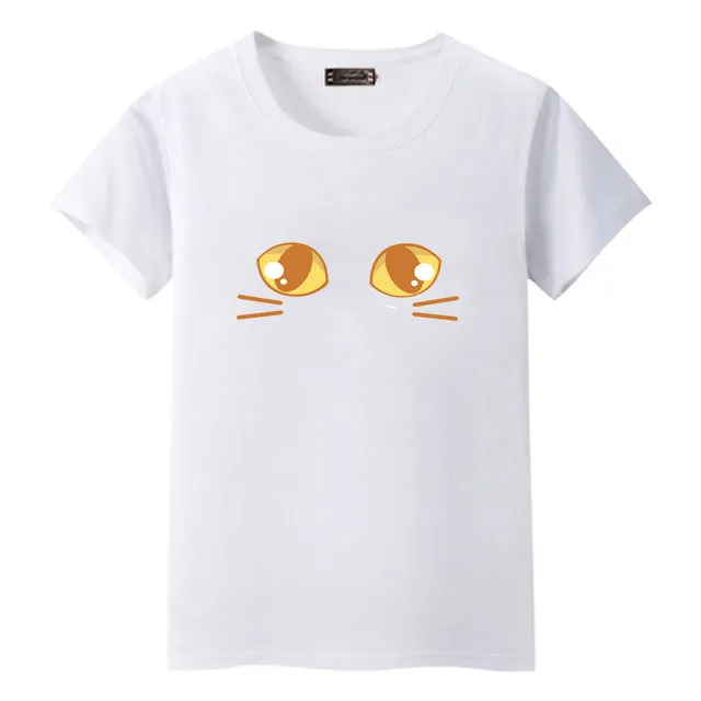 Dandeqi Naughty Black Cat 3D T shirt Women Lovely Shirt Good Quality Comfortable Brand Shirts Soft Tops