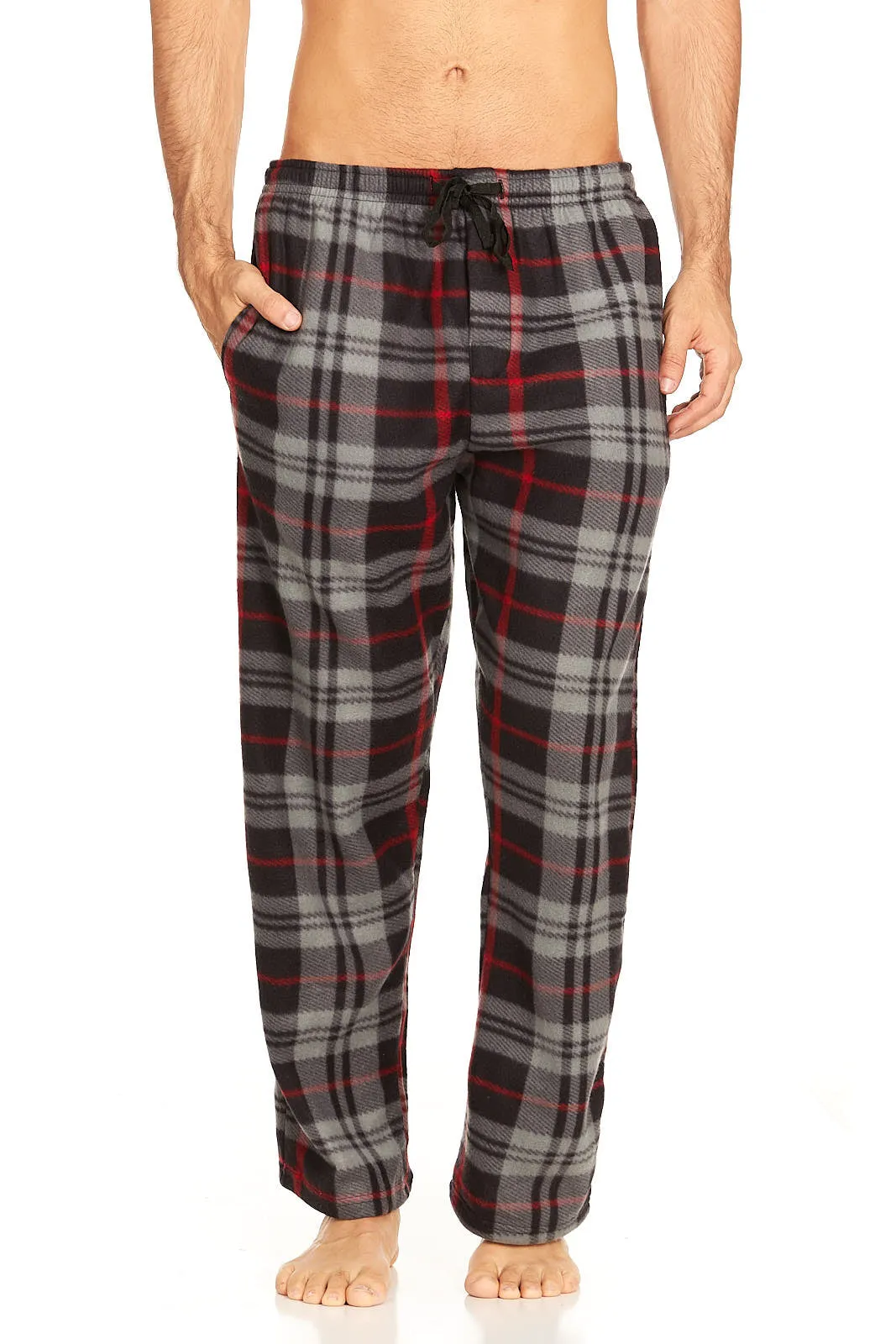 DARESAY Mens Microfleece Pajama Pants/Lounge Wear with Pockets and Adjustable Waistband