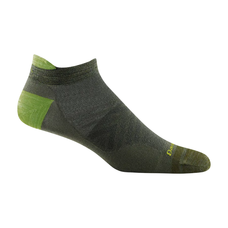 Darn Tough Run No Show Tab No Cushion Ultra-Lightweight Running Sock - Men's - Fatigue