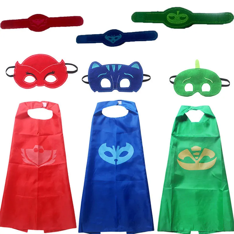 halloween Costume for kids gift Catboy Owlette Masks Cape infant Clothing Set Boys Party Cosplay Disfraces Carnival present