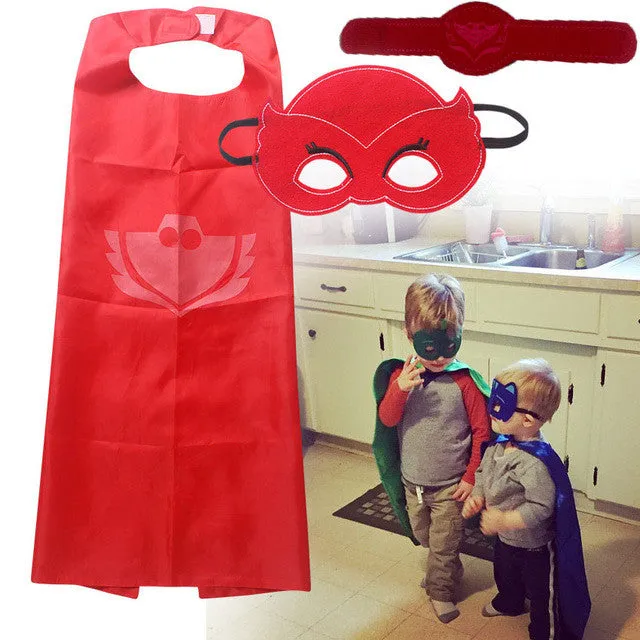 halloween Costume for kids gift Catboy Owlette Masks Cape infant Clothing Set Boys Party Cosplay Disfraces Carnival present