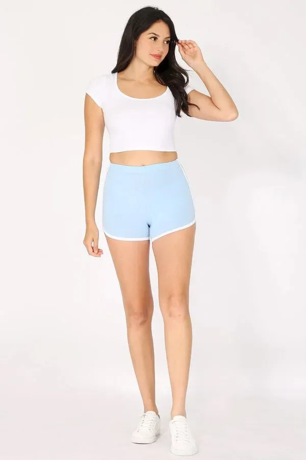 High Waist Dolphin Shorts