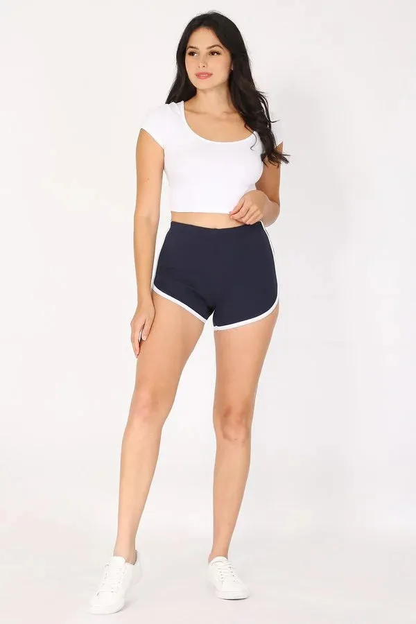 High Waist Dolphin Shorts