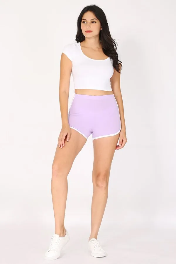 High Waist Dolphin Shorts