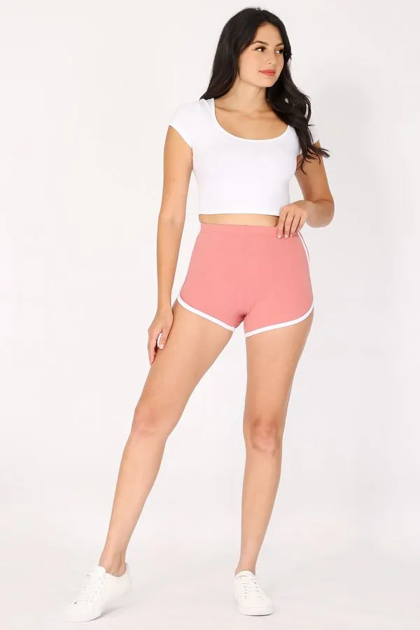 High Waist Dolphin Shorts