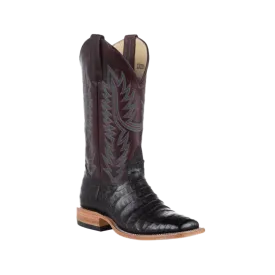 Horse Power Women's Black Caiman Belly Boots