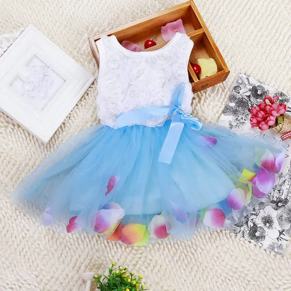 Infant Toddler Baby Kid Girls Princess Party Tutu Lace Bow Flower Dresses Clothes