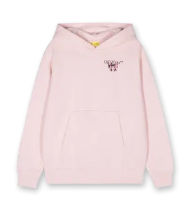 Logo Print Hoodie Pink