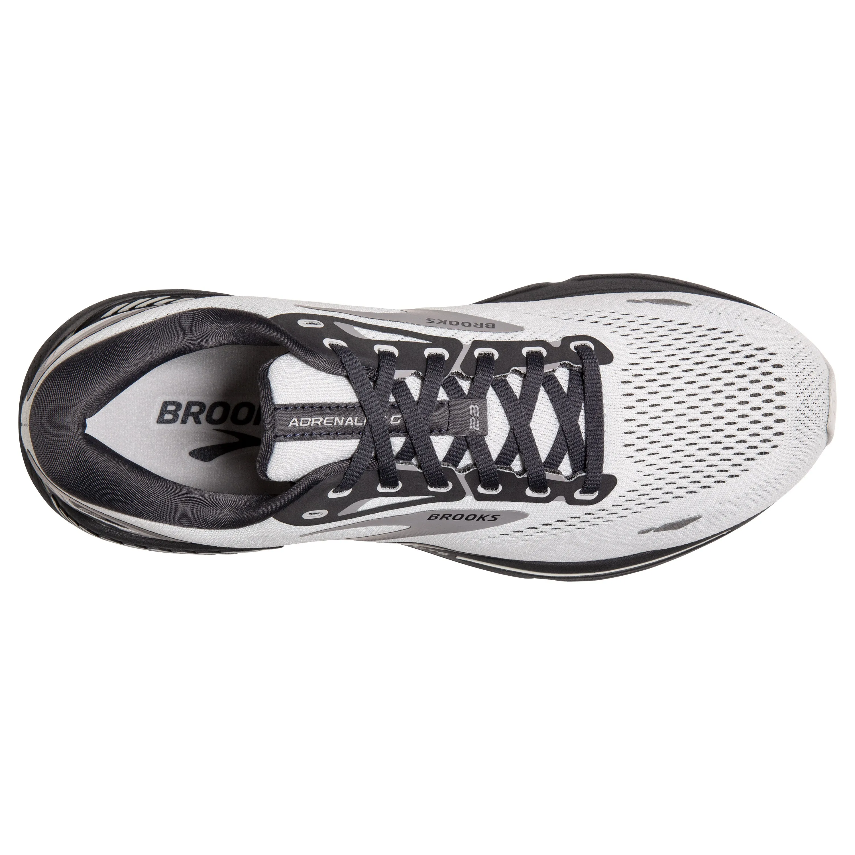 Men's Brooks Adrenaline GTS 23 Color: Oyster/Ebony/Alloy (EXTRA WIDE WIDTH)