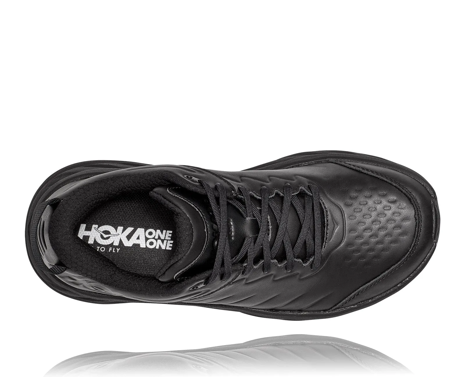 Men's Hoka Bondi SR Color: Black / Black (WIDE WIDTH)