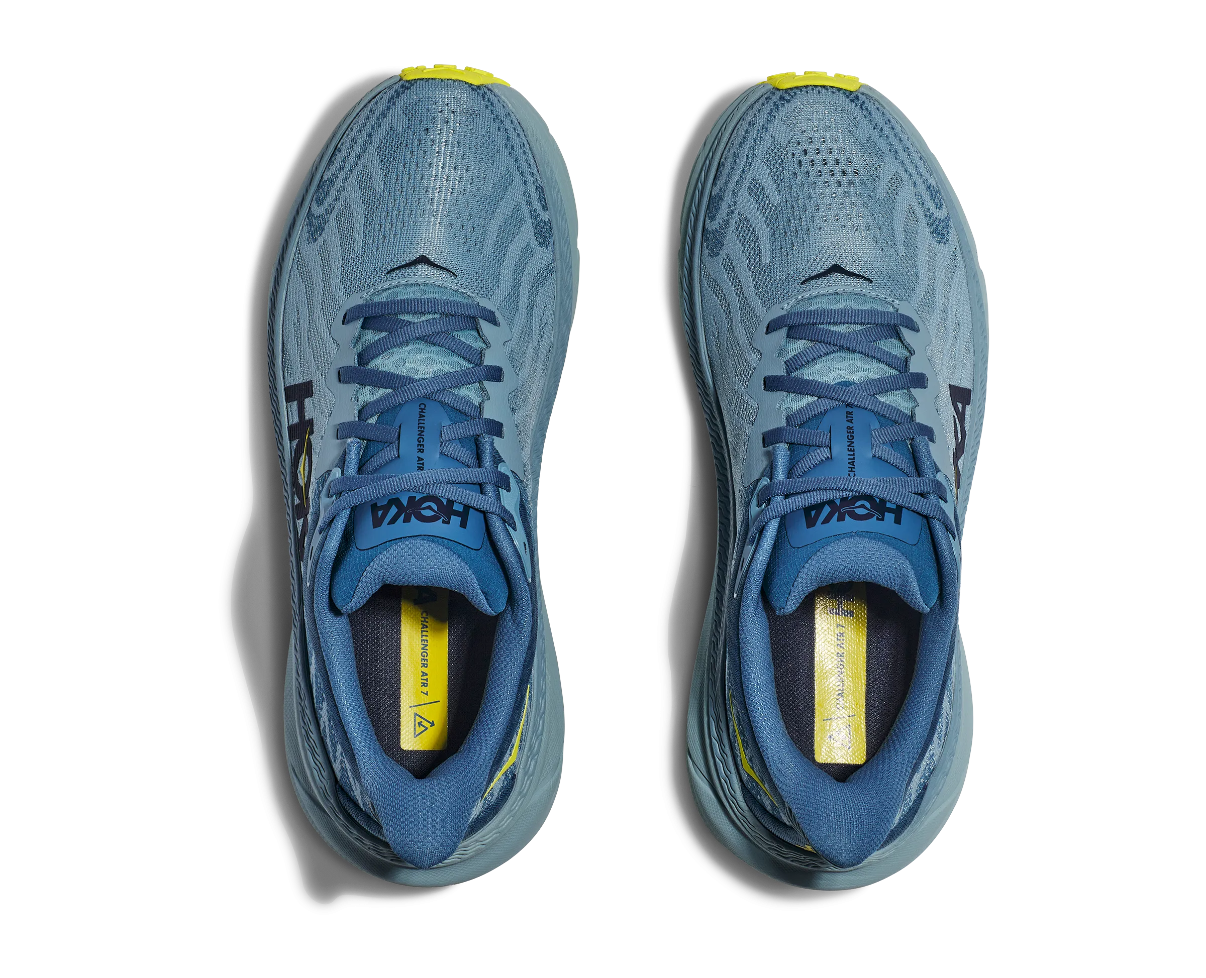 Men's Hoka Challenger 7 Color: Stone Blue / Evening Primrose