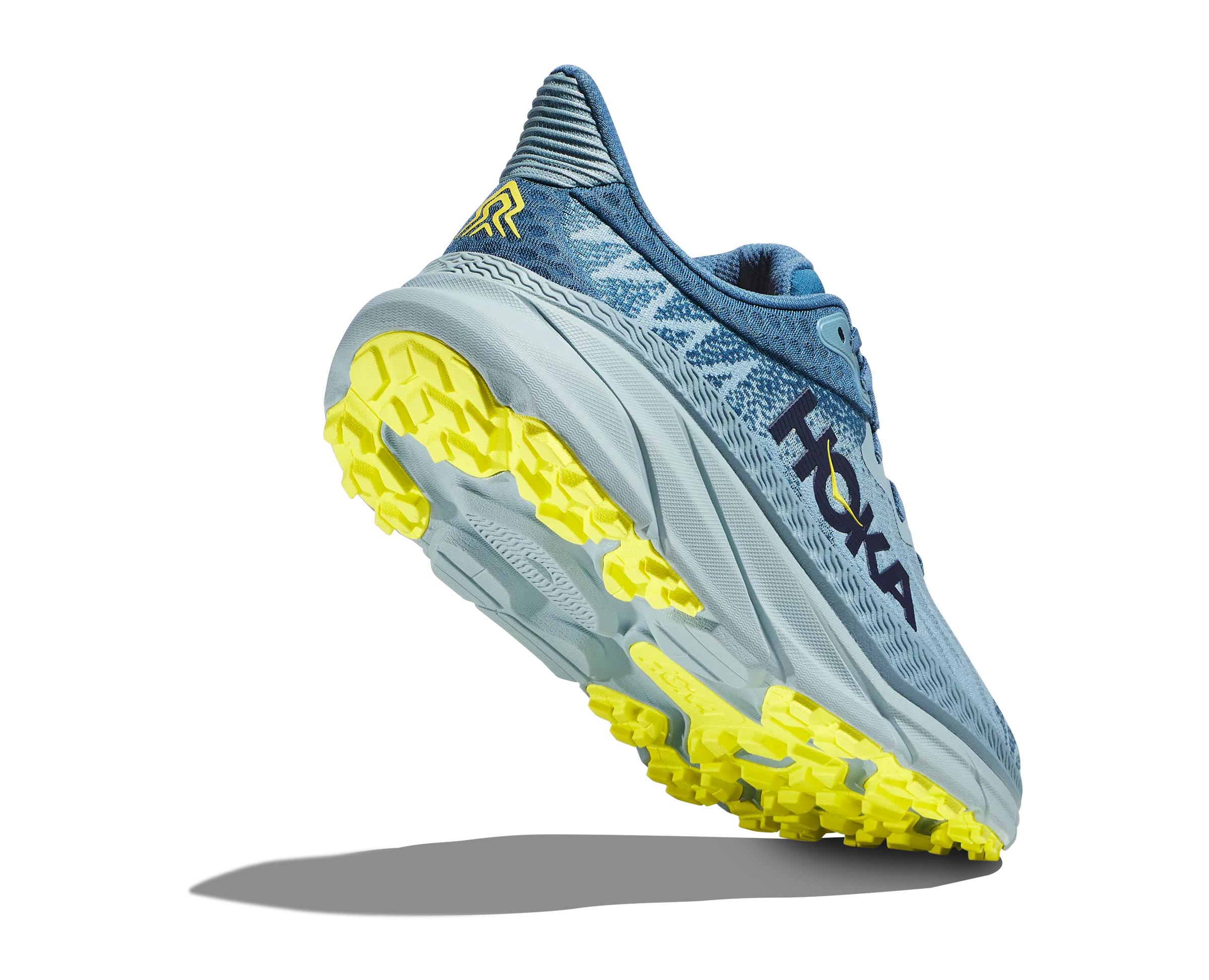 Men's Hoka Challenger 7 Color: Stone Blue / Evening Primrose