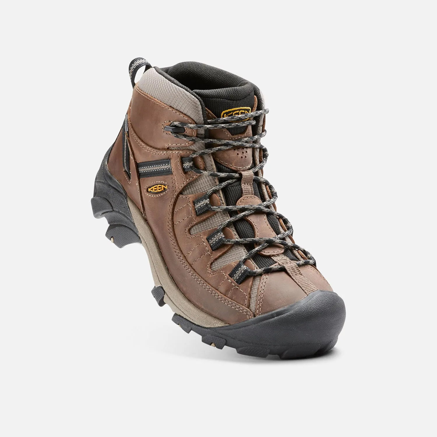 Men's Keen Targhee II Waterproof Mid Color: Shitake/ Brindle (WIDE WIDTH)