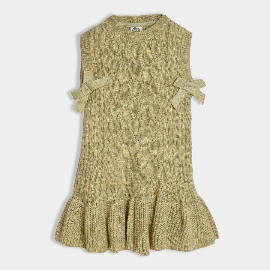 Neutral Love Benat Knitted Dress