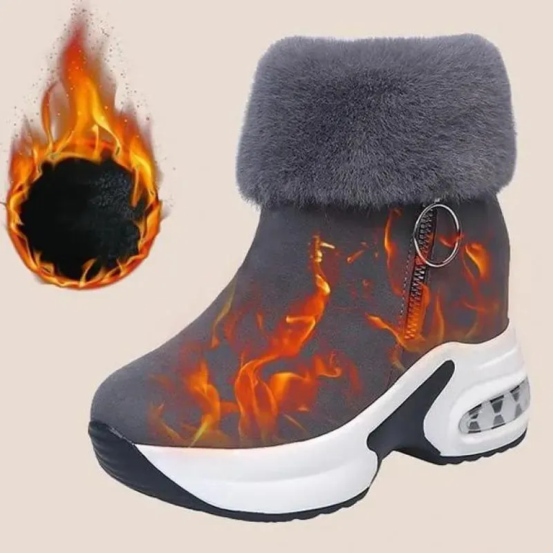 OCW Orthopedic Winter Snow Ankle Boots Warm Fur Arch Support Women Shoes