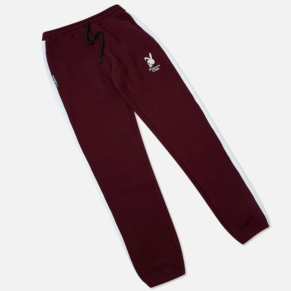 Papi Chulo Velour Pants Burgandy