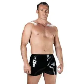 Rimba Rubber Secrets Black Latex Rubber Shorts for Men