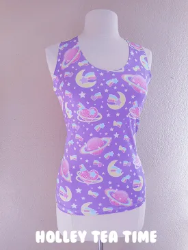 Saturn's Wish Purple Tank Top