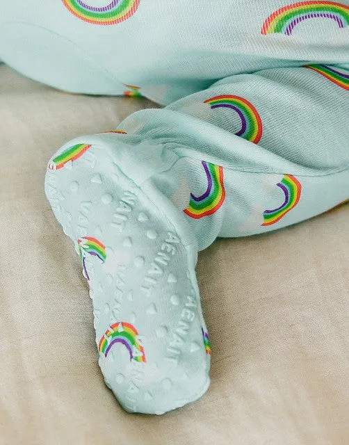 Sky Rainbow Baby Footie