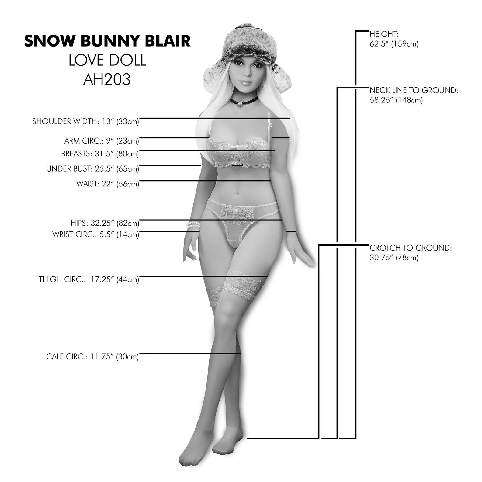 Snow Bunny Blair Love Doll