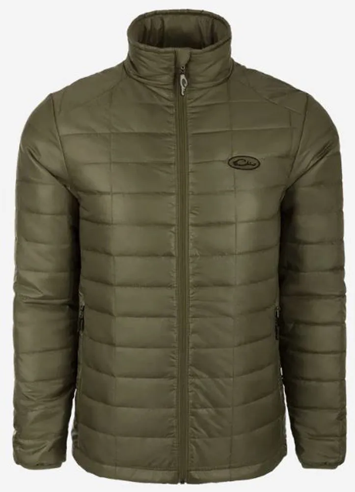 Synthetic Down Pac-Jacket in Kalamata Olive by Drake