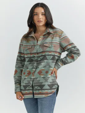 Top Women's SZN (112353118) - Wrangler Retro® Punchy Top - Green Multi