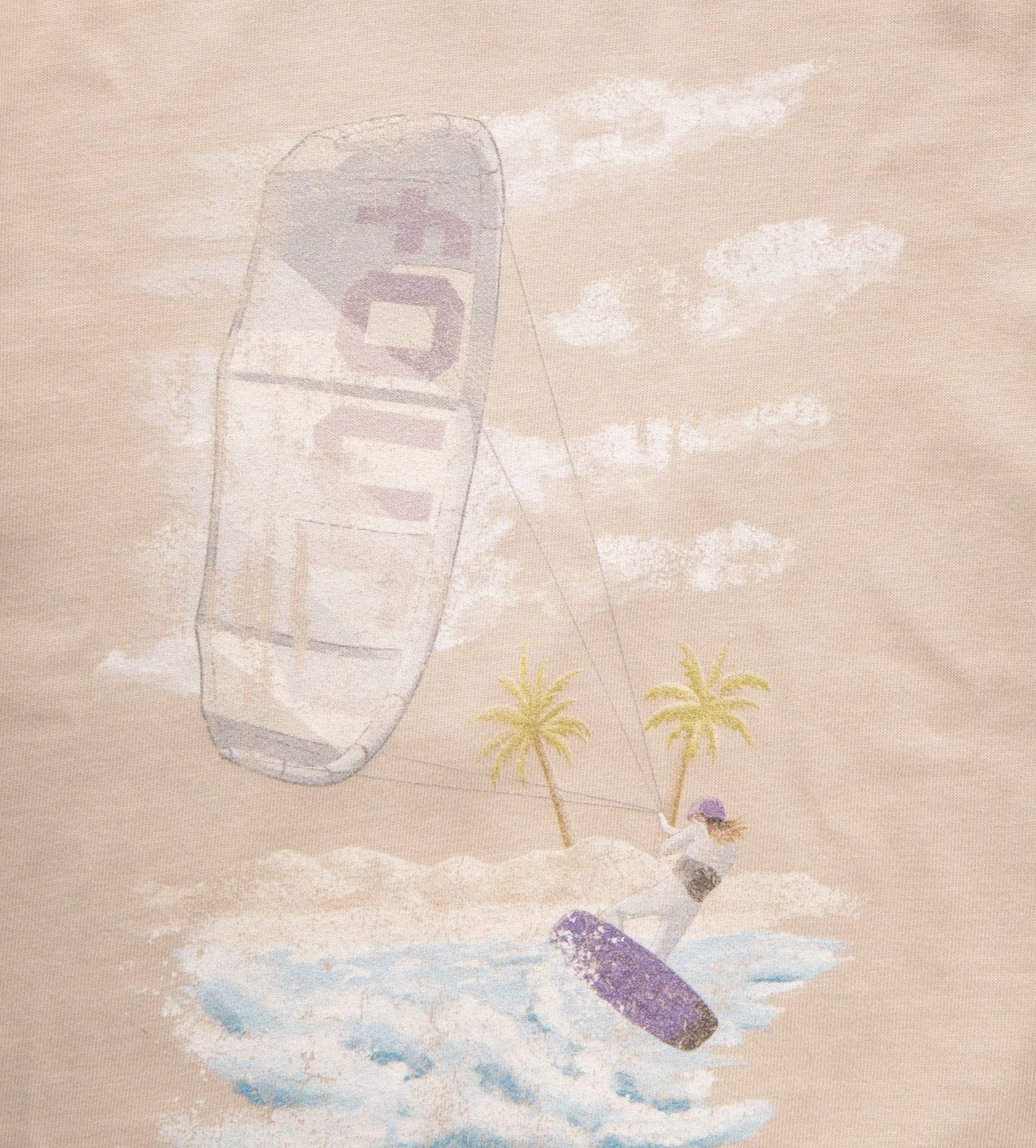 Washed Kitesurf T-shirt Beige