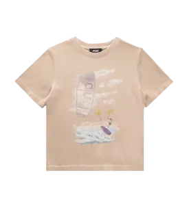 Washed Kitesurf T-shirt Beige