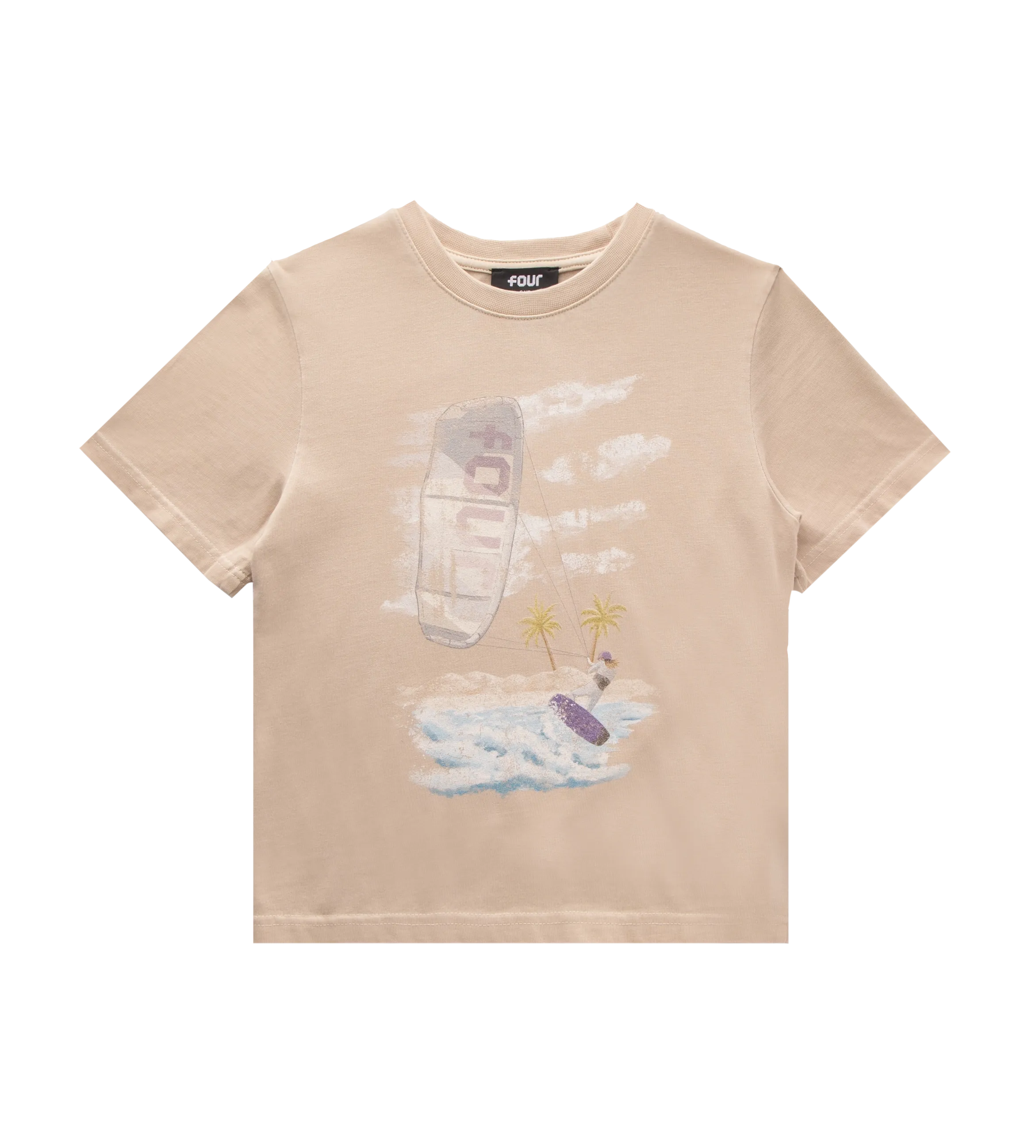 Washed Kitesurf T-shirt Beige