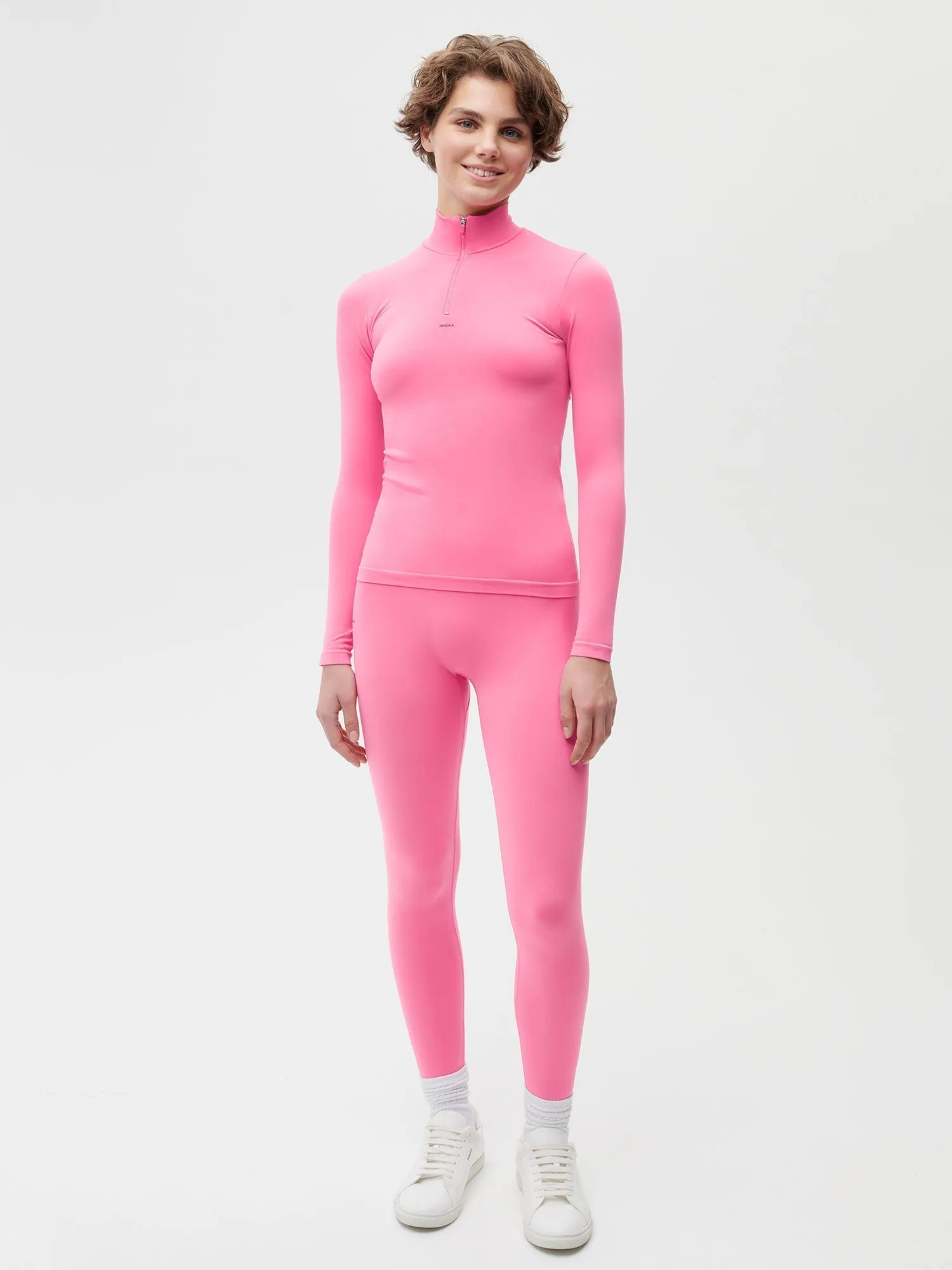 Women’s Activewear 2.0 Long Sleeve Zipped Top—watermelon pink