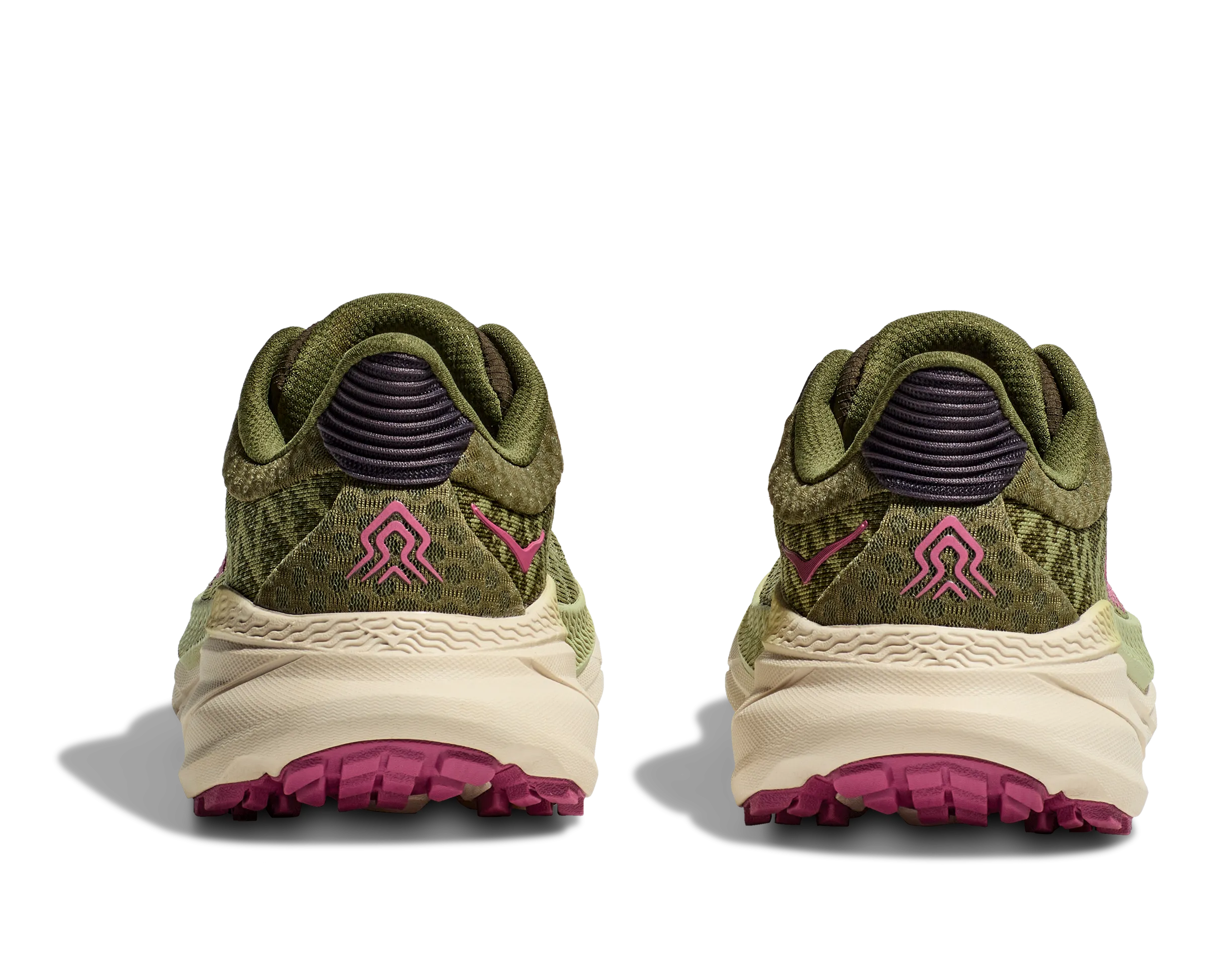 Women's Hoka Challenger 7 Color: Forest Floor/ Beet Root