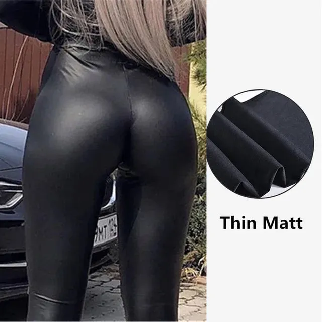 Workout Leggings High Waist Butt Lift | 5XL Leather Yoga Pants | Black Tights Sport Leggings | Women Gym Plus Size