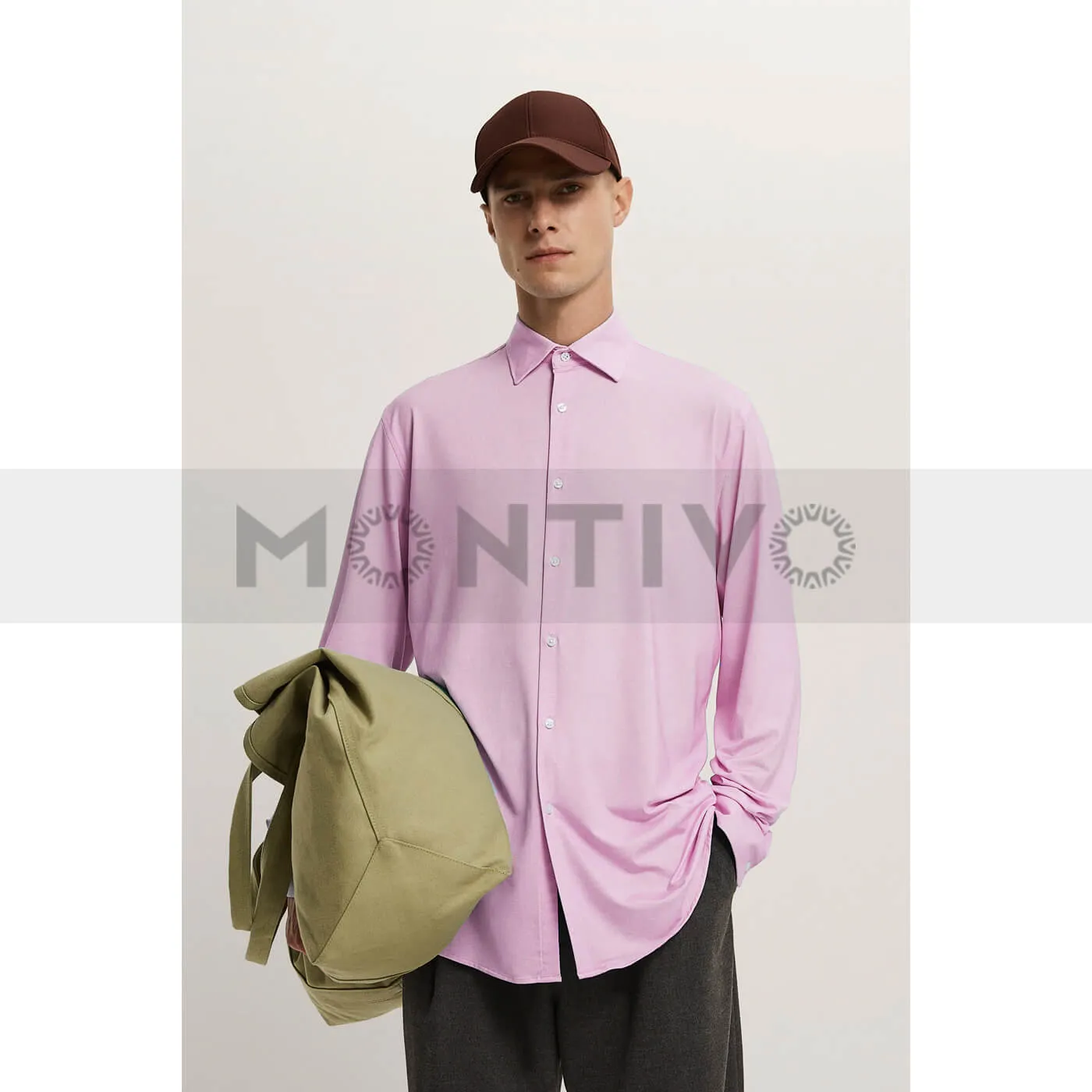 Zara Stretch Pink Men Shirt