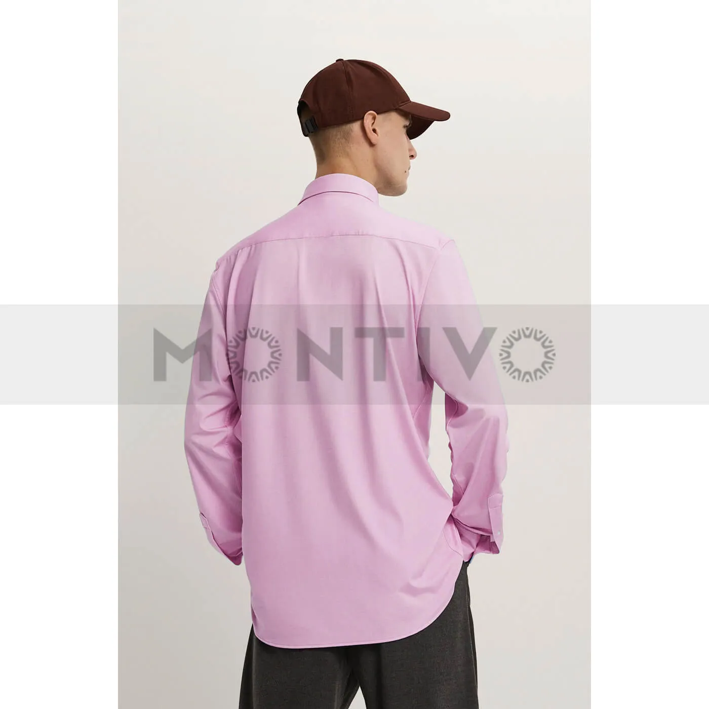 Zara Stretch Pink Men Shirt